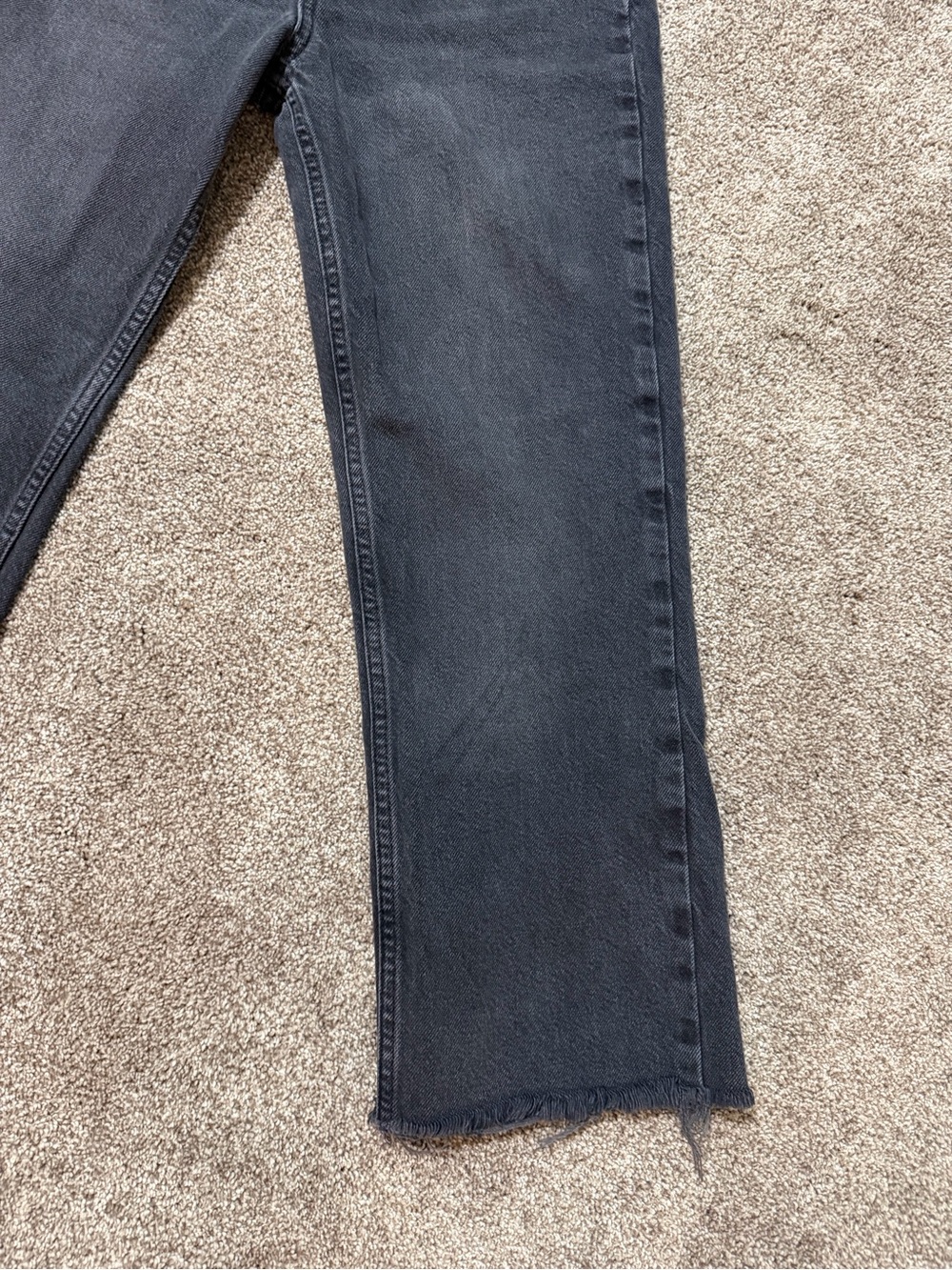 Zara Black High Waist Straight-Leg Women’s Ankle Denim Jeans Size 25 (0) - Picture 3 of 10